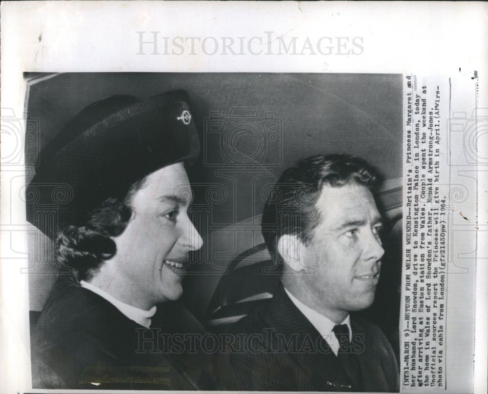 1964 Press Photo Princess Margaret Countess Snowdon - Historic Images