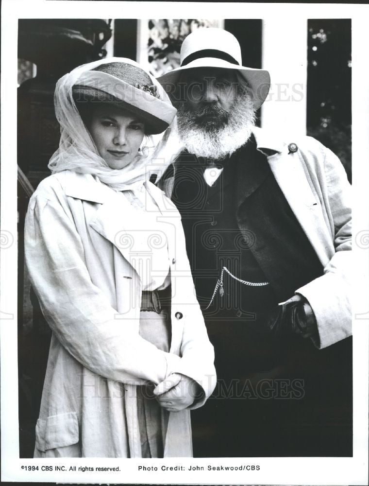 1994 Press Photo Diane Lane Donald Sutherland CBS movie - Historic Images