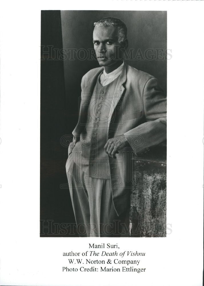 Press Photo Manil Suri Author - Historic Images