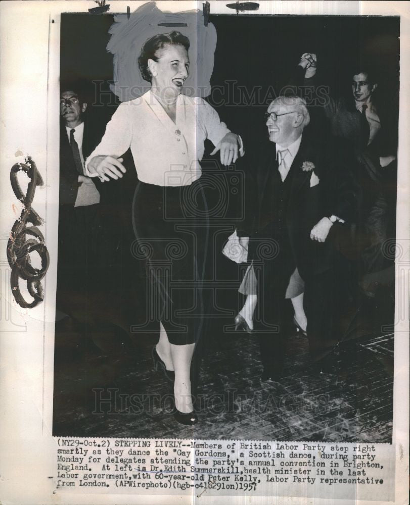 1959 Press Photo Edith Clara Summerskill politician - Historic Images