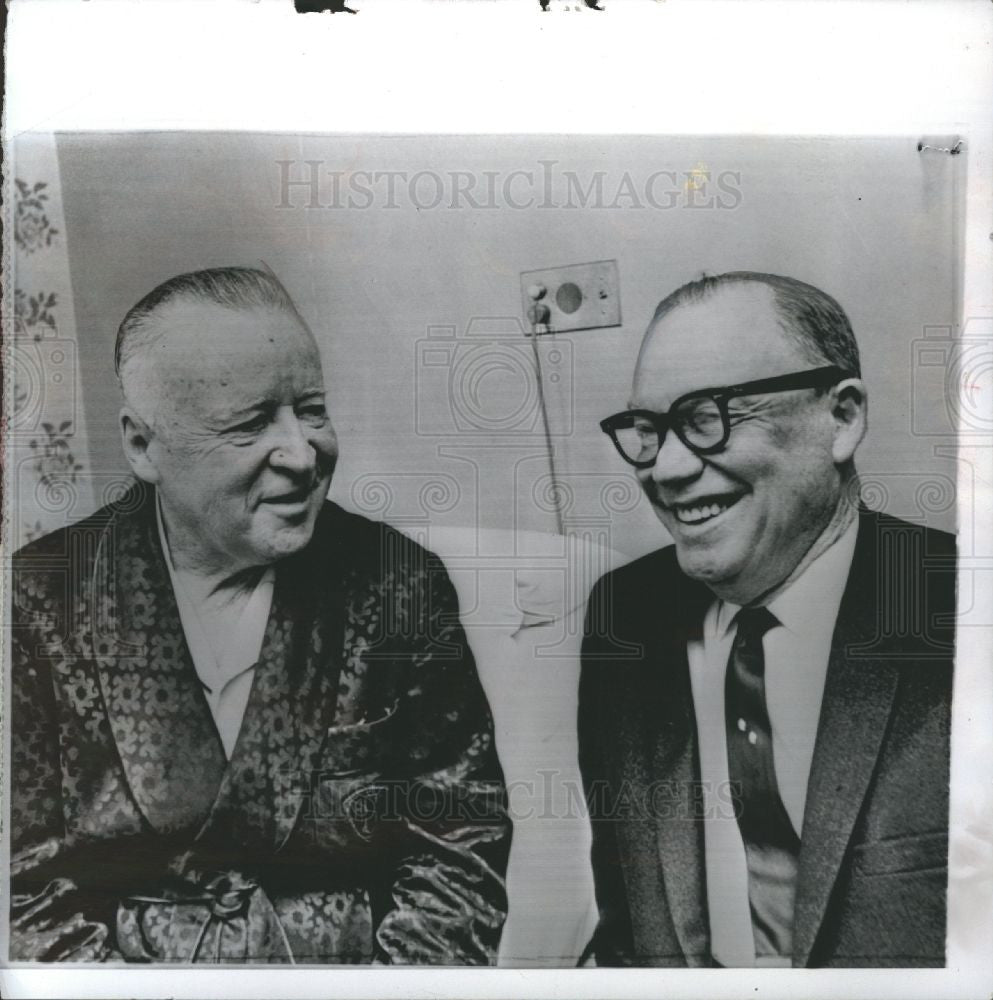 1966 Press Photo Earl Eisenhower Arthur Summerfield - Historic Images