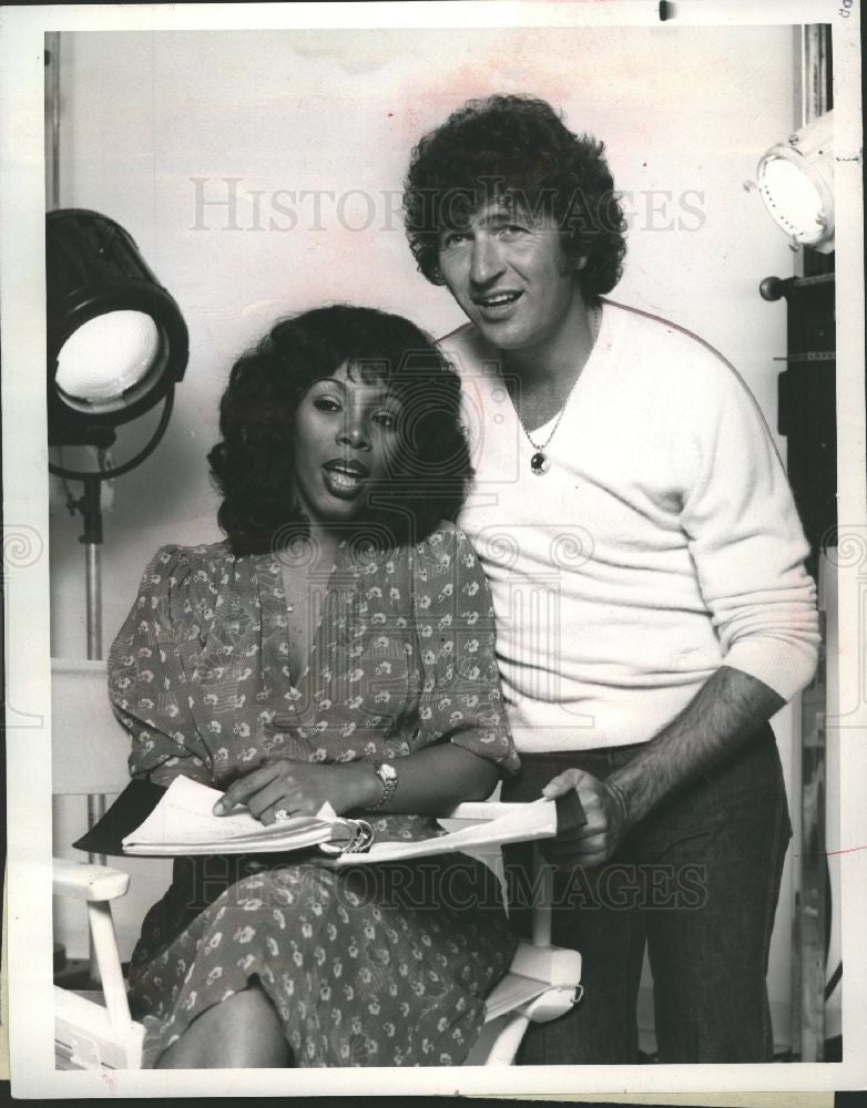 1978 Press Photo Donna Summer Mac Davis Disco TV - Historic Images