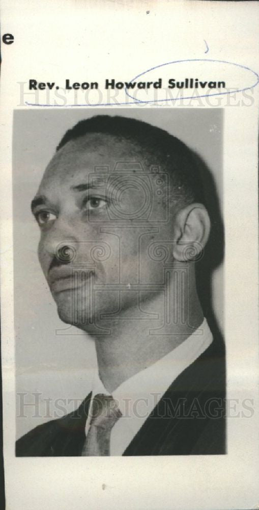1956 Press Photo leon howard sullivan, baptist minister - Historic Images