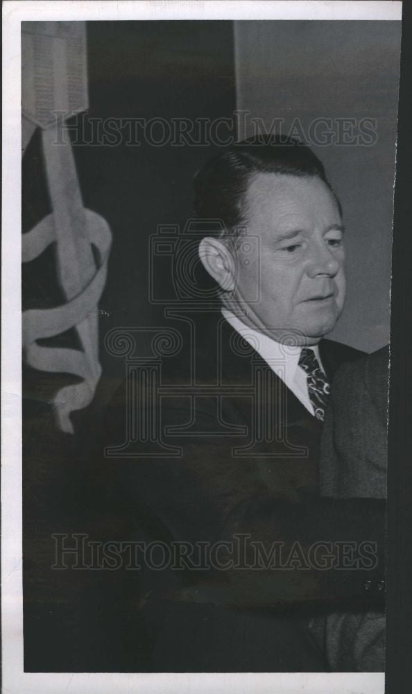 1949 Press Photo John Sullivan Navy Defense Secretary - Historic Images