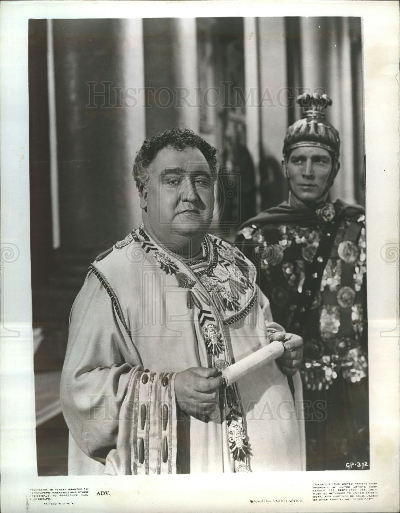 1947 Press Photo Francis L.Sullivan - Ptolemy&#39;s advisor - Historic Images