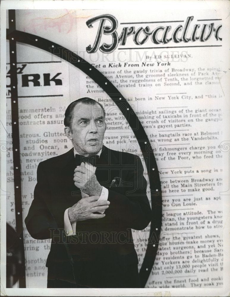 1994 Press Photo Ed Sullivan American TV Host New York - Historic Images