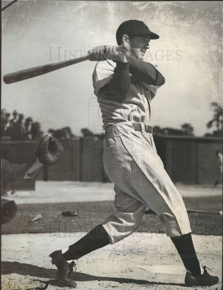 1940 Press Photo Detroit Tigers Billy Sullivan Catcher - Historic Images
