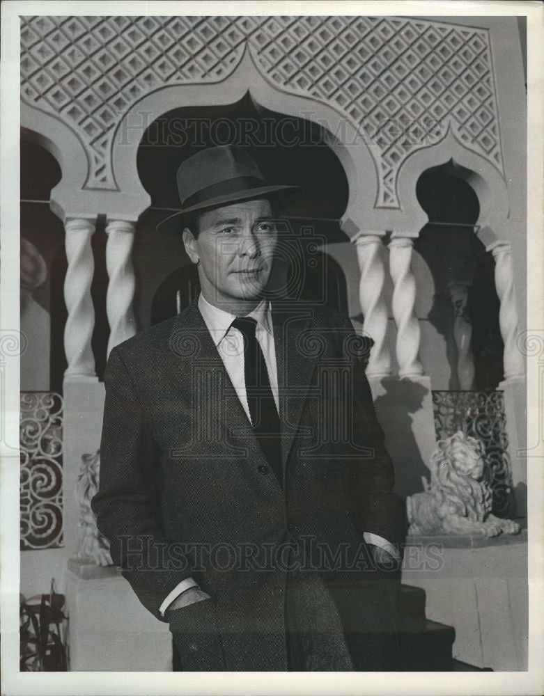 1966 Press Photo Barry Sullivan&#39;s &quot;The Man called X&quot; - Historic Images