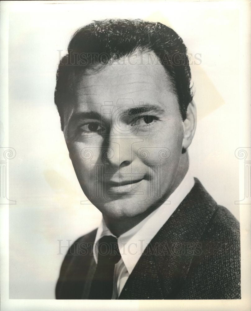 1958 Press Photo Barry Sullivan actor - Historic Images