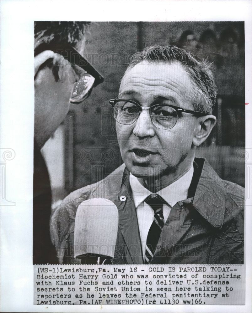 1966 Press Photo Harry Gold laboratory chemist - Historic Images