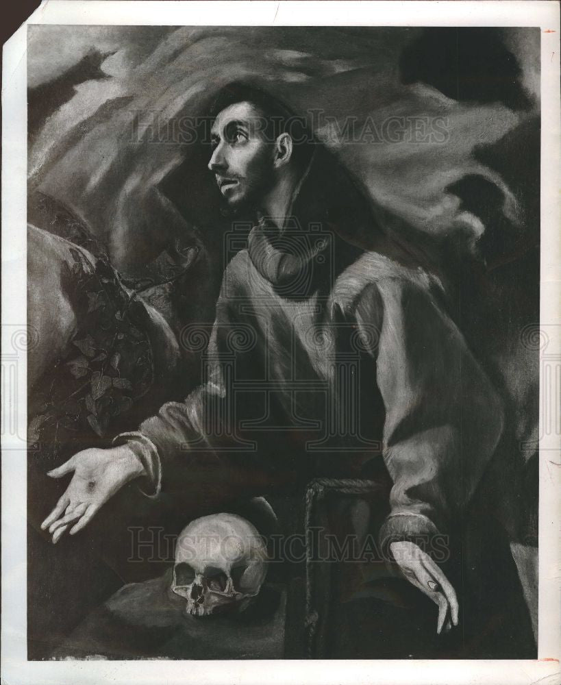 1954 Press Photo El Greco's St. Francis - Historic Images