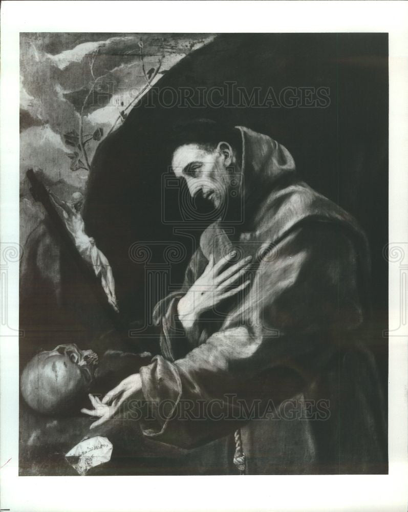 1982 Press Photo El Greco Saint Francis - Historic Images