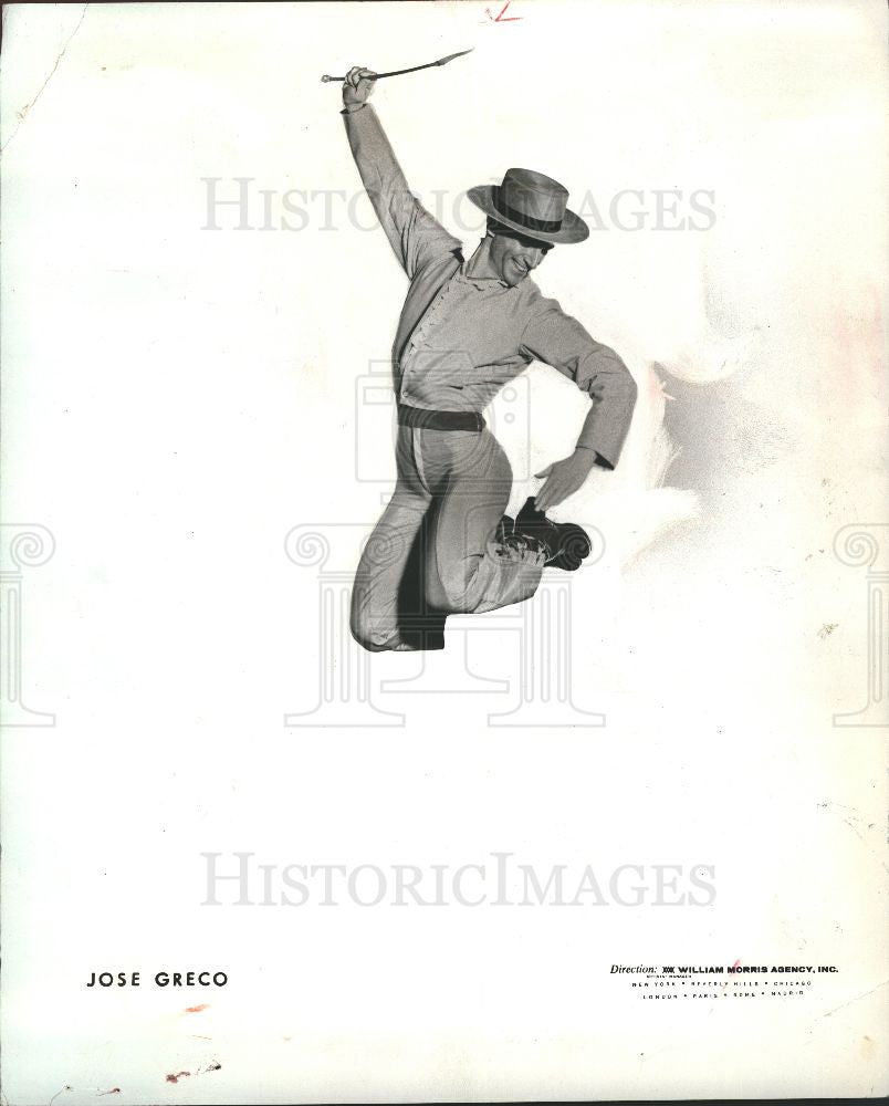 1971 Press Photo Jose Greco flamenco dancer - Historic Images