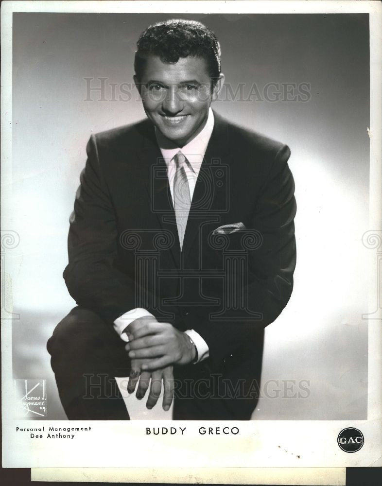 Press Photo Buddy Greco  American singer and piani - Historic Images