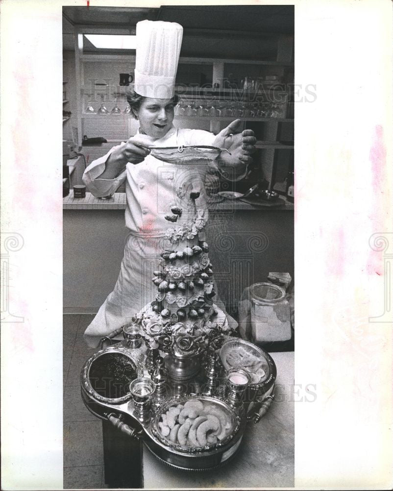 1979 Press Photo Chef Duglass Southfield Education Fund - Historic Images