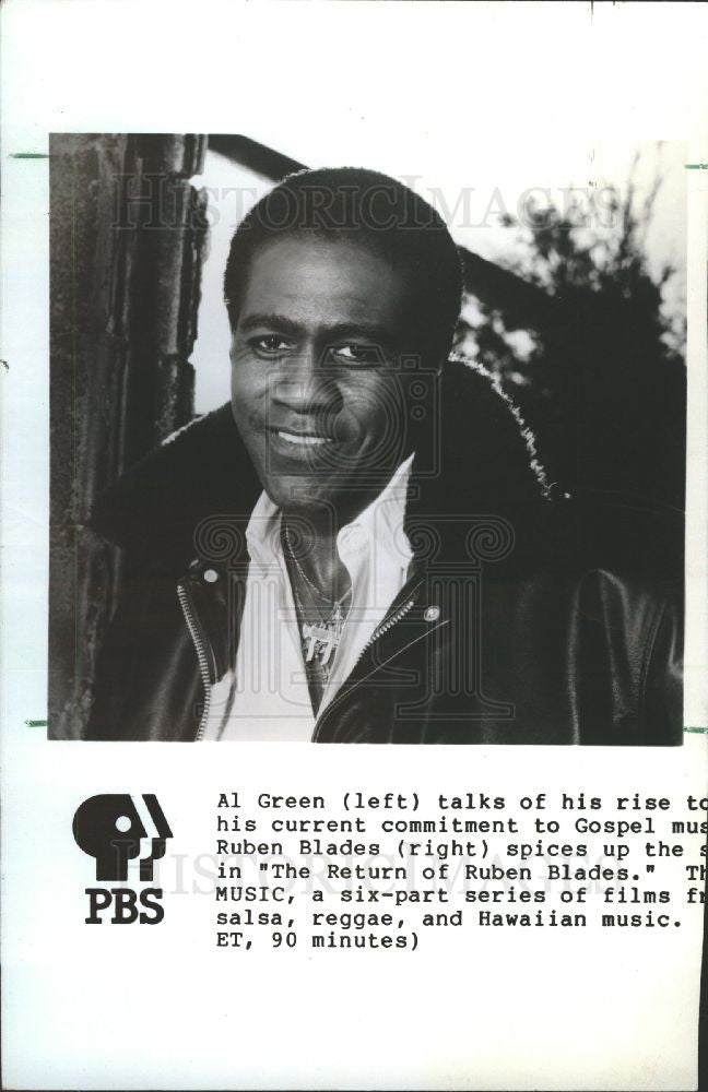 1988 Press Photo Albert Greene soul music singer - Historic Images