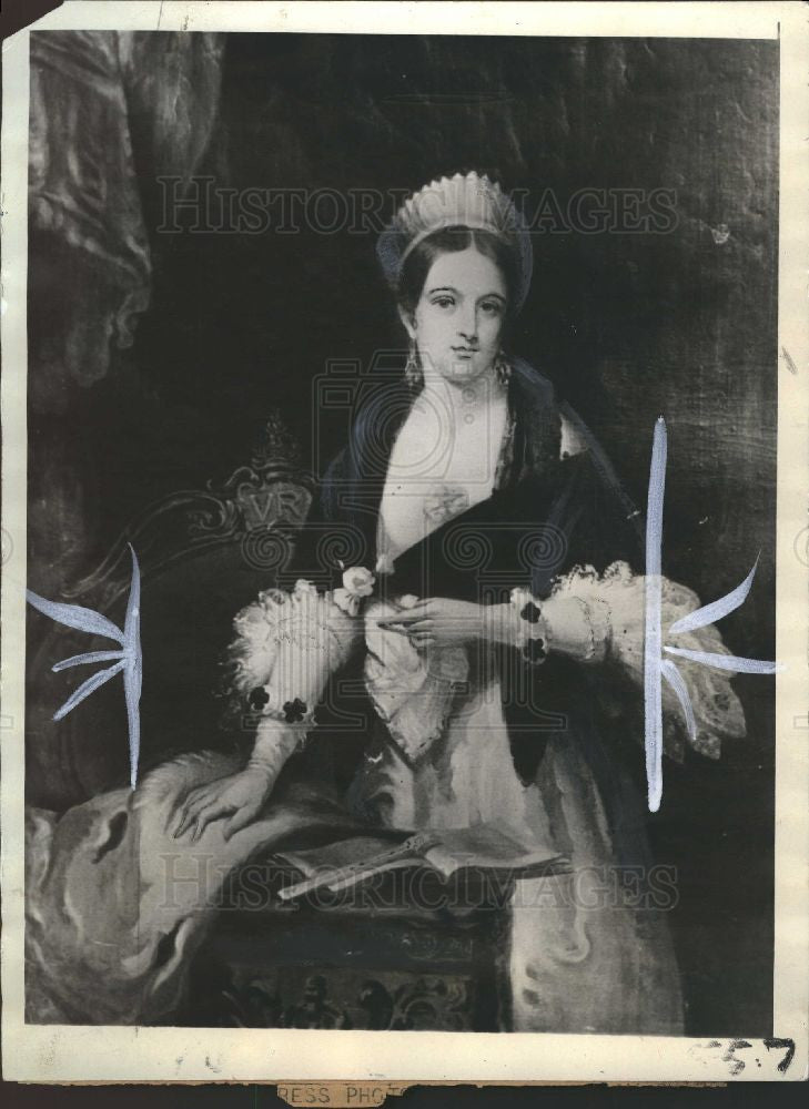 1934 Press Photo Queen Victoria England - Historic Images