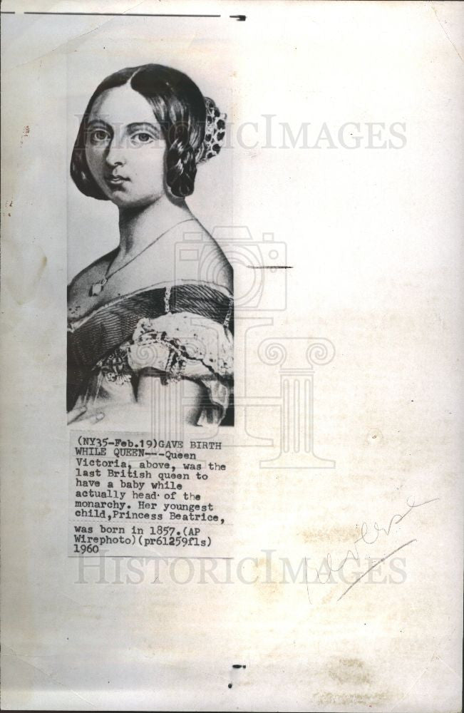 1961 Press Photo Queen Victoria British Monarch - Historic Images