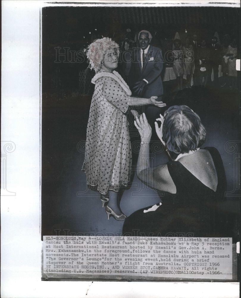 1966 Press Photo Elizabeth Angela Marguerite queen - Historic Images