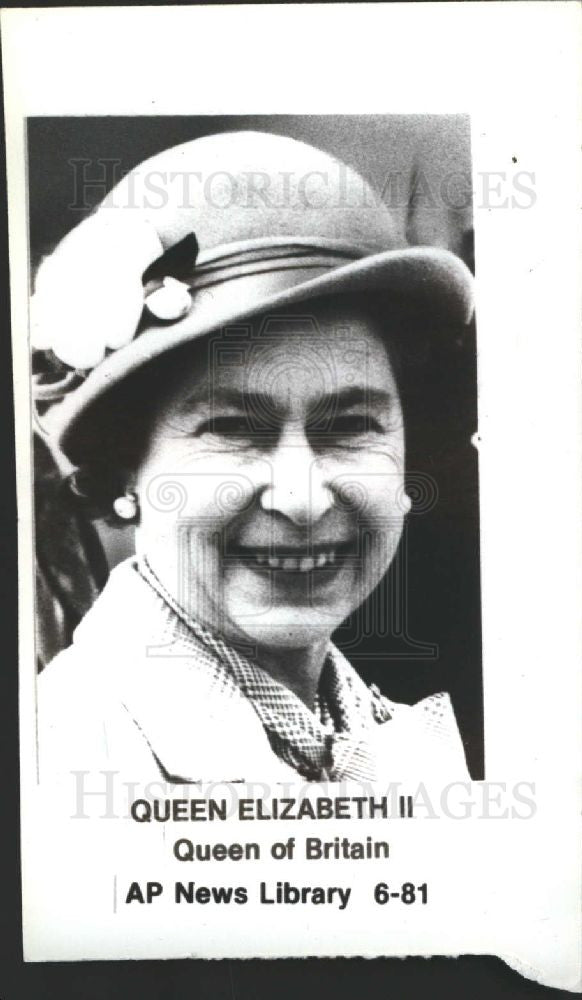 1981 Press Photo queen elizabeth indian britain royal - Historic Images