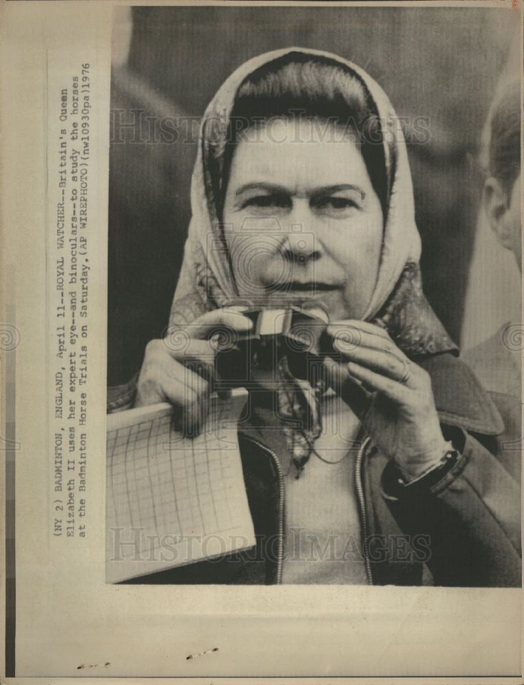 1976 Press Photo Queen Elizabeth II Commonwealth leader - Historic Images