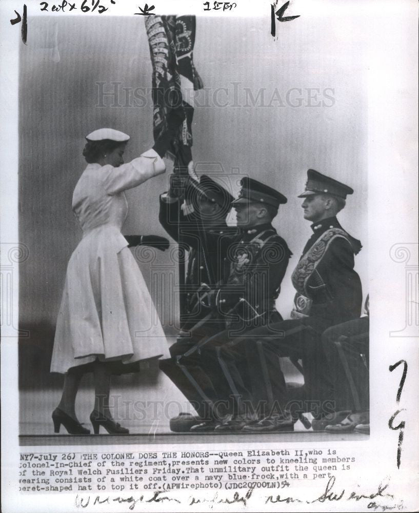 1954 Press Photo Elizabeth II Queen - Historic Images