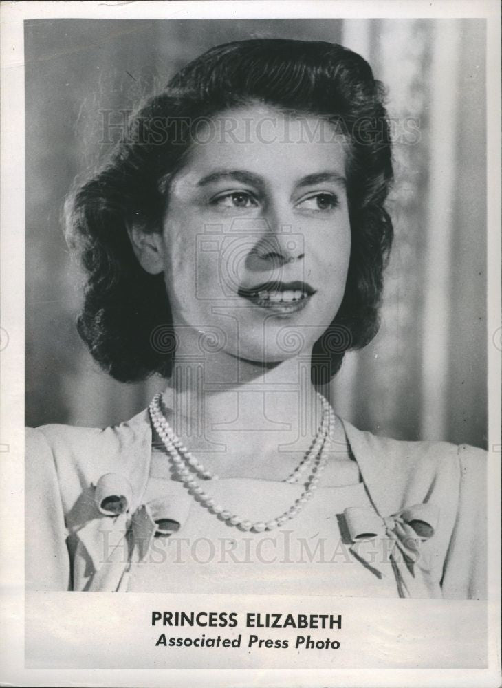 1948 Press Photo Princess Elizabeth Wedding - Historic Images