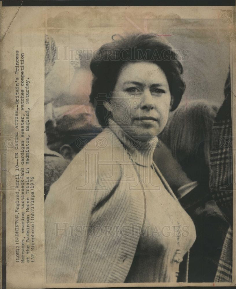 1976 Press Photo Princess Margaret Countess Snowdon - Historic Images