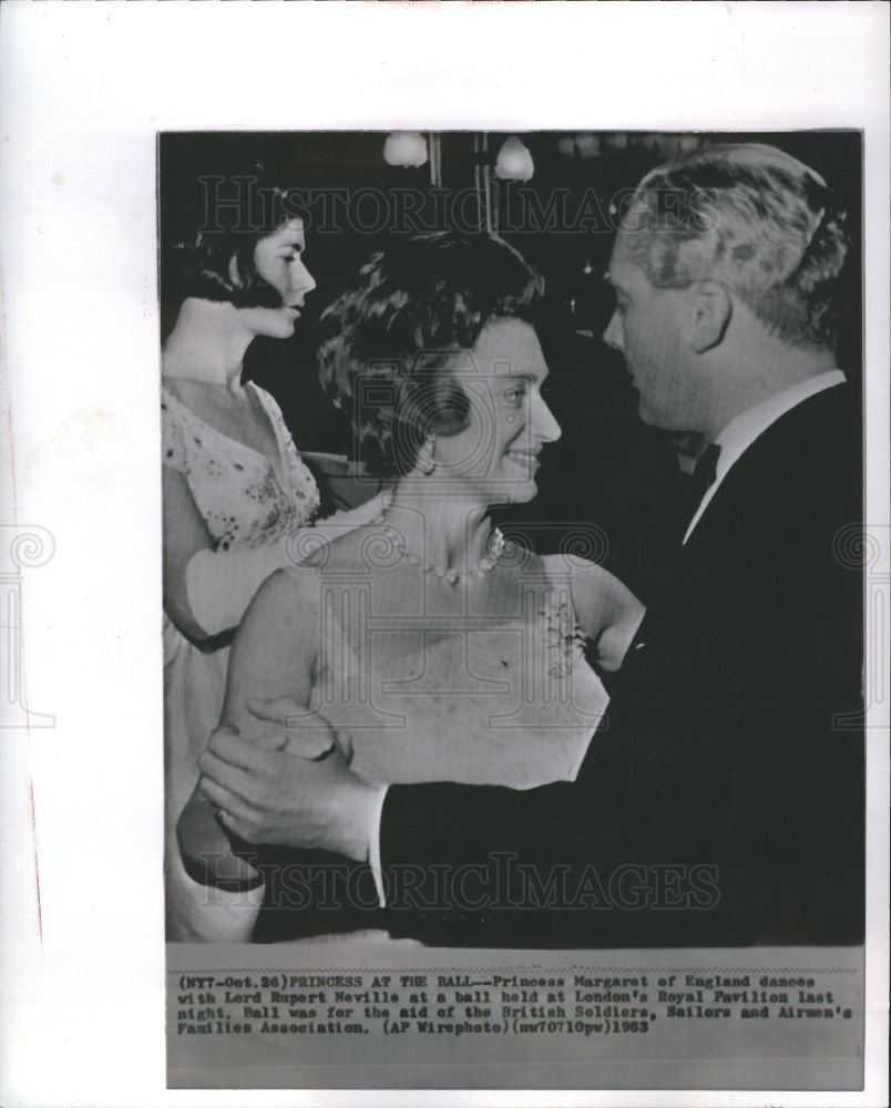 1963 Press Photo Princess Margaret, Lord Rupert Neville - Historic Images