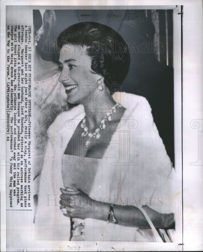 1963 Press Photo Princess Margaret Countess Snowdon - Historic Images