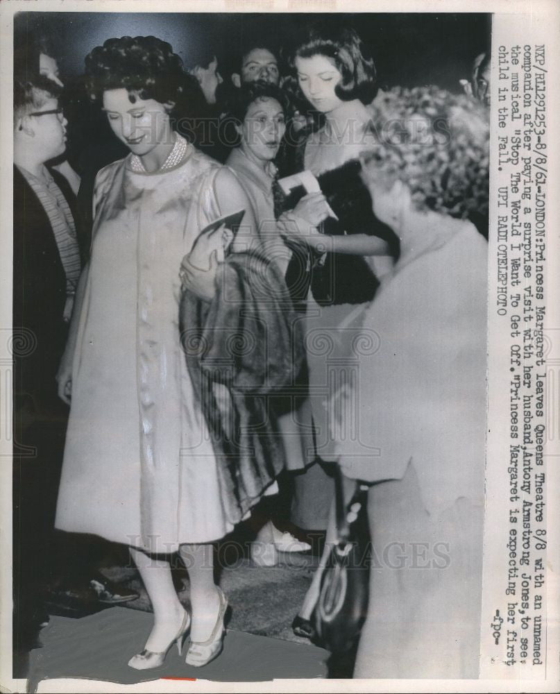 1961 Press Photo Princess Margaret Countess Snowdon - Historic Images