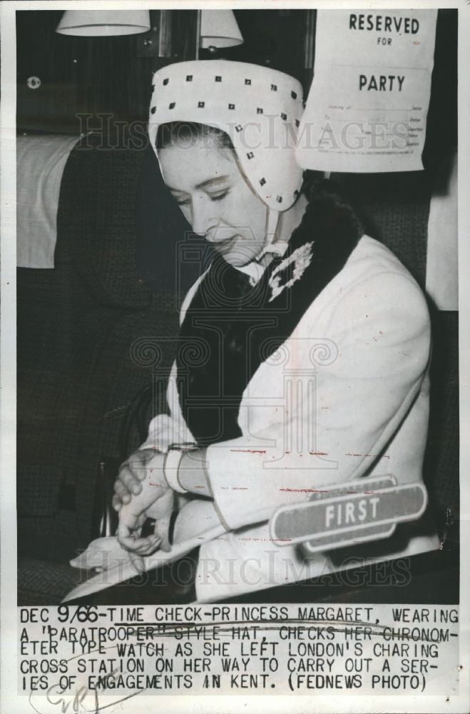 1966 Press Photo Princess Margaret Charing Cross London - Historic Images