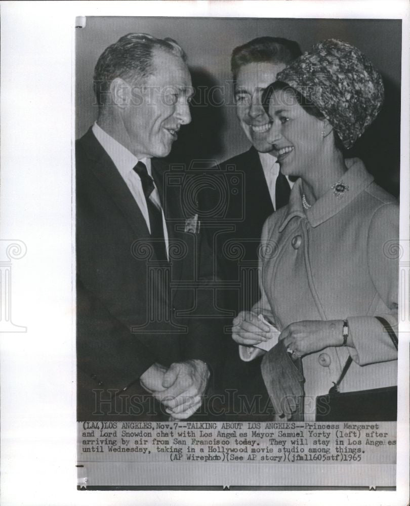 1965 Press Photo Los Angeles Mayor Samuel Yorty - Historic Images