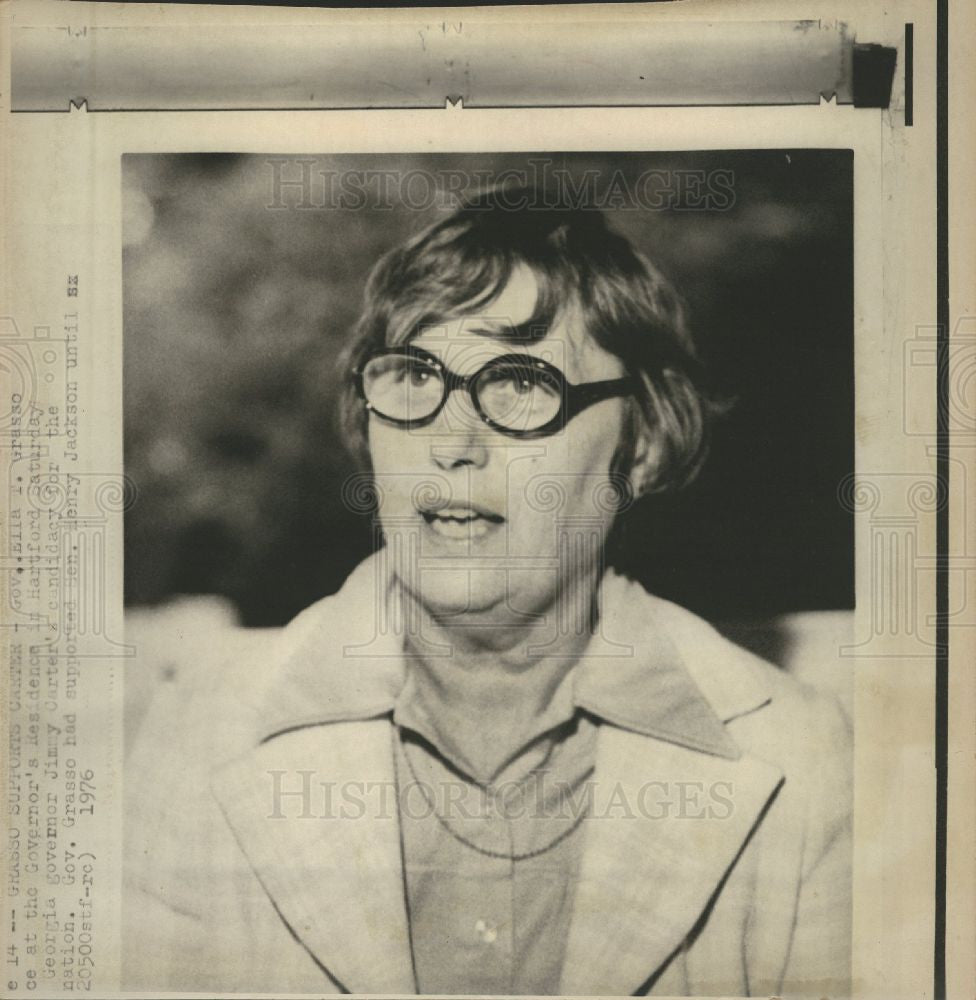 1976 Press Photo Ella T. Grasso governor Connecticut - Historic Images