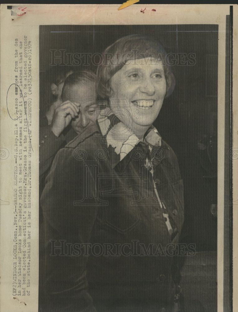 1974 Press Photo Ella T. Grasso Politician - Historic Images