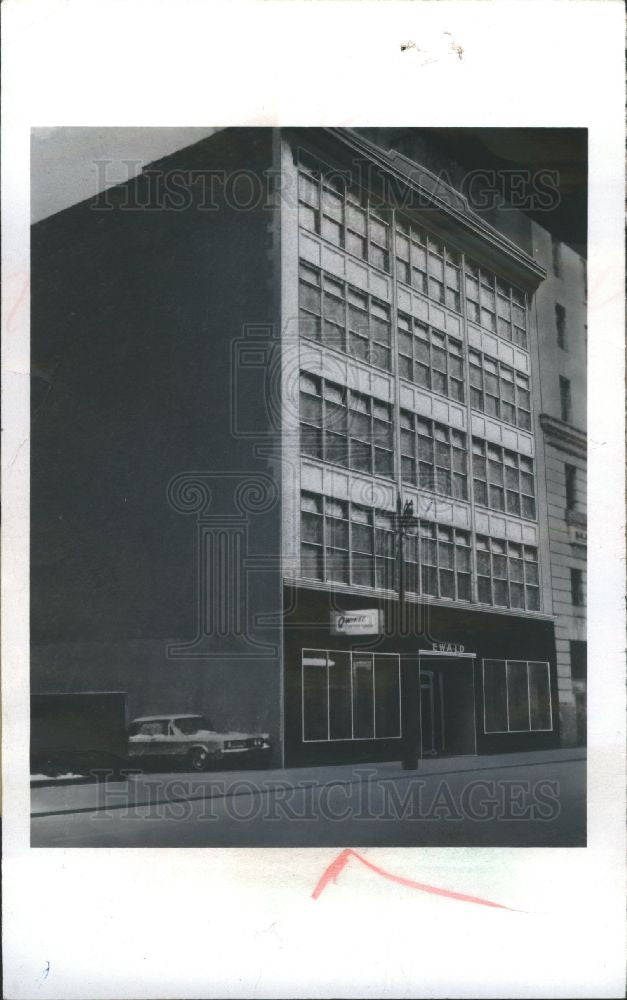 1970 Press Photo Ewald Building, National Bank of Detro - Historic Images