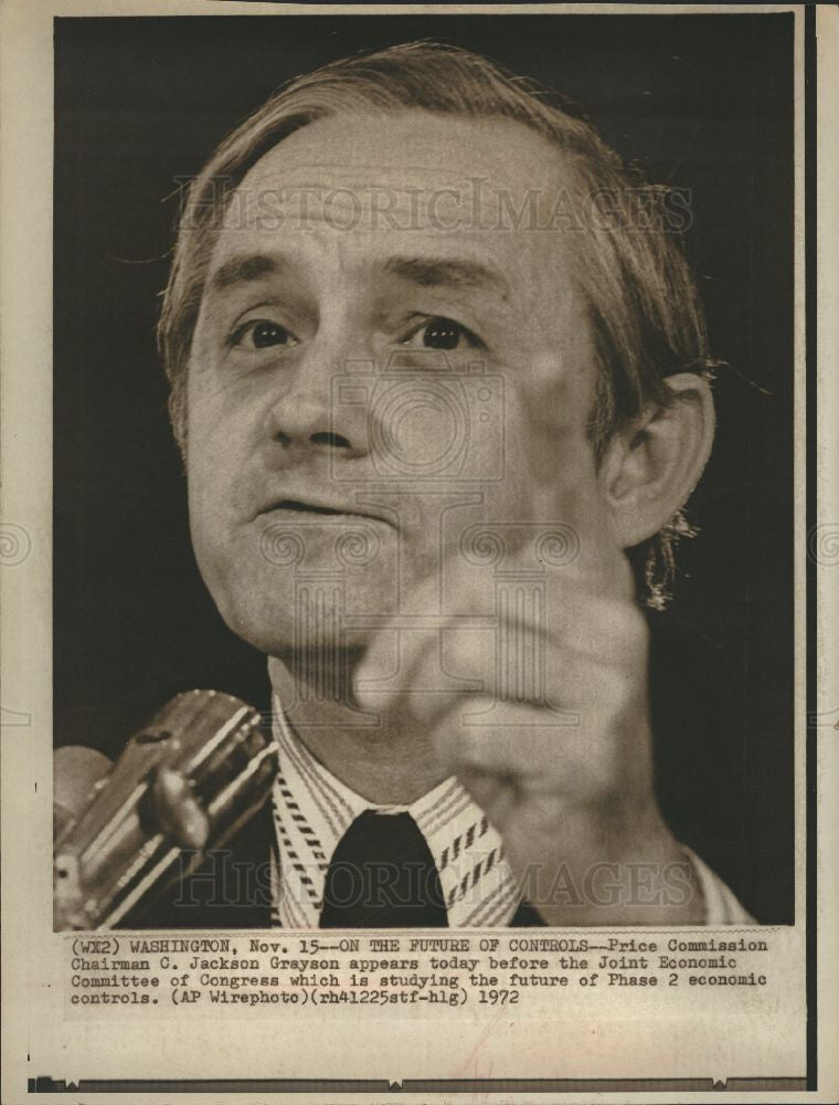 1972 Press Photo grayson Economic Committee Congress - Historic Images