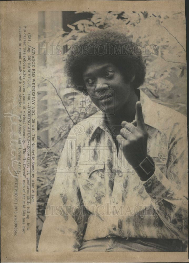 1978 Press Photo Dobie Gray, Singer - Historic Images