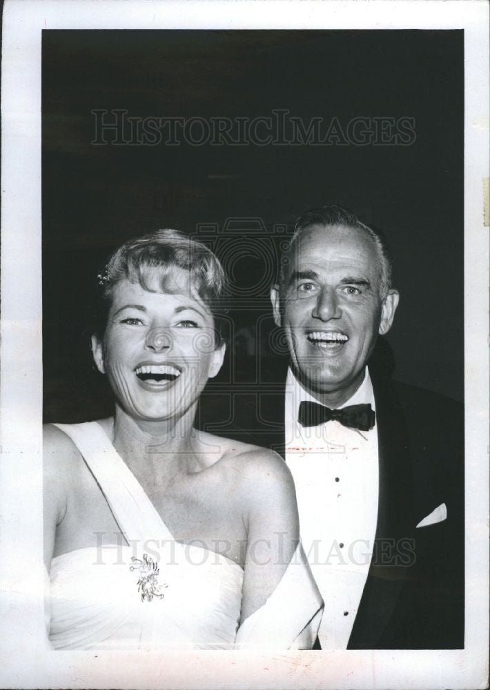1964 Press Photo Coleen Gray  Bill Bidlack Actress 1964 - Historic Images