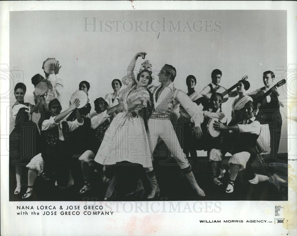 1968 Press Photo jose greco company hispanic dance - Historic Images