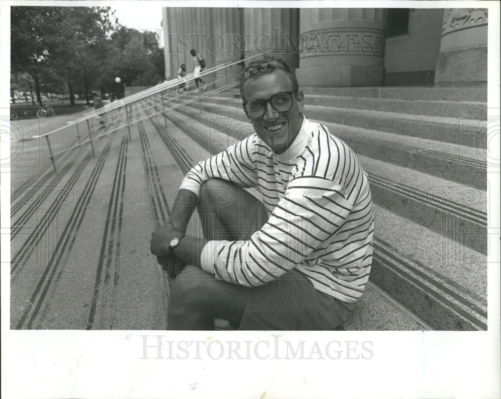 1990 Press Photo Elvis Grbac Football Quarterback - Historic Images