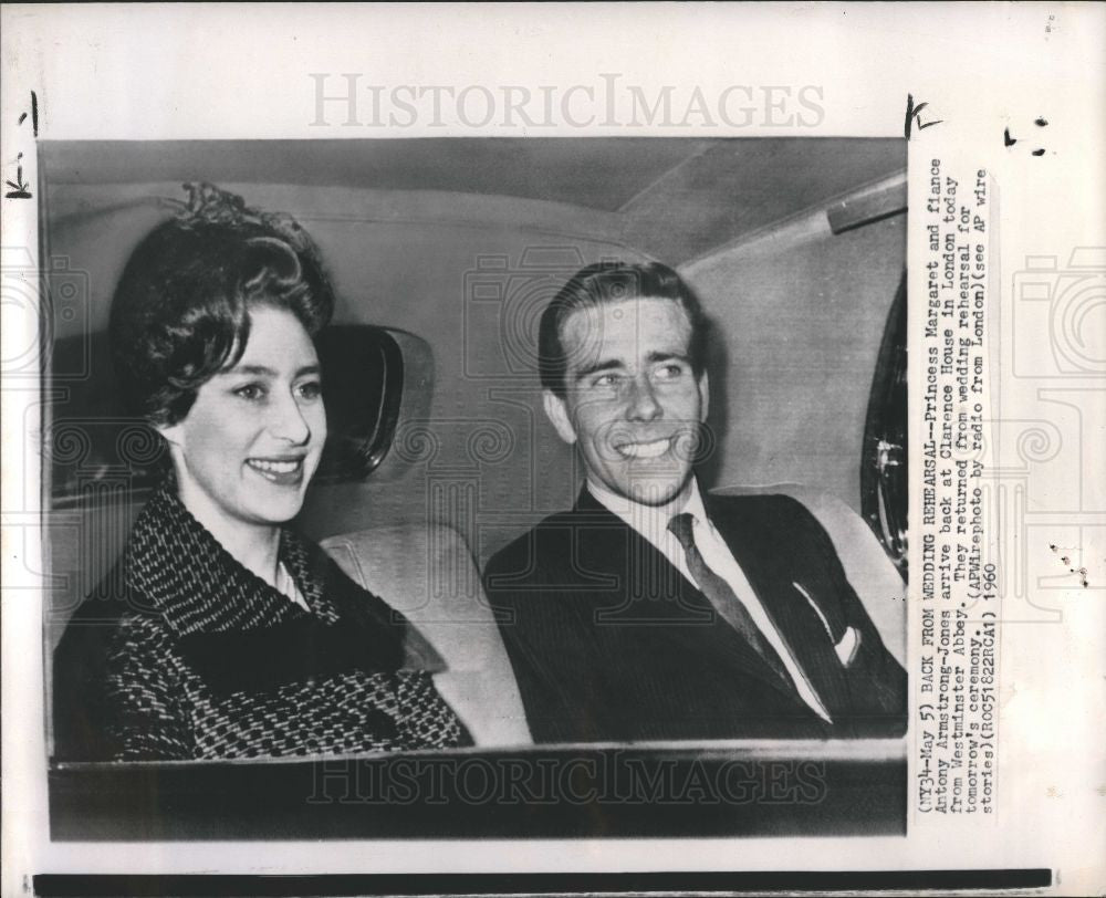 1960 Press Photo Princess Margaret Antony Armstrong - Historic Images
