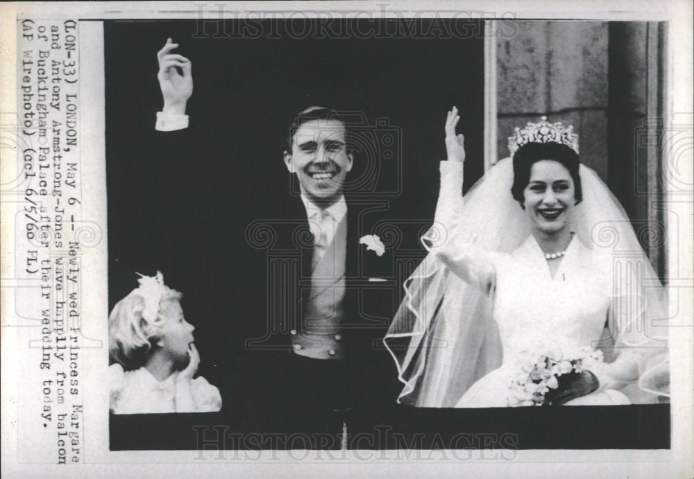 1960 Press Photo Princess Margaret newlywed - Historic Images