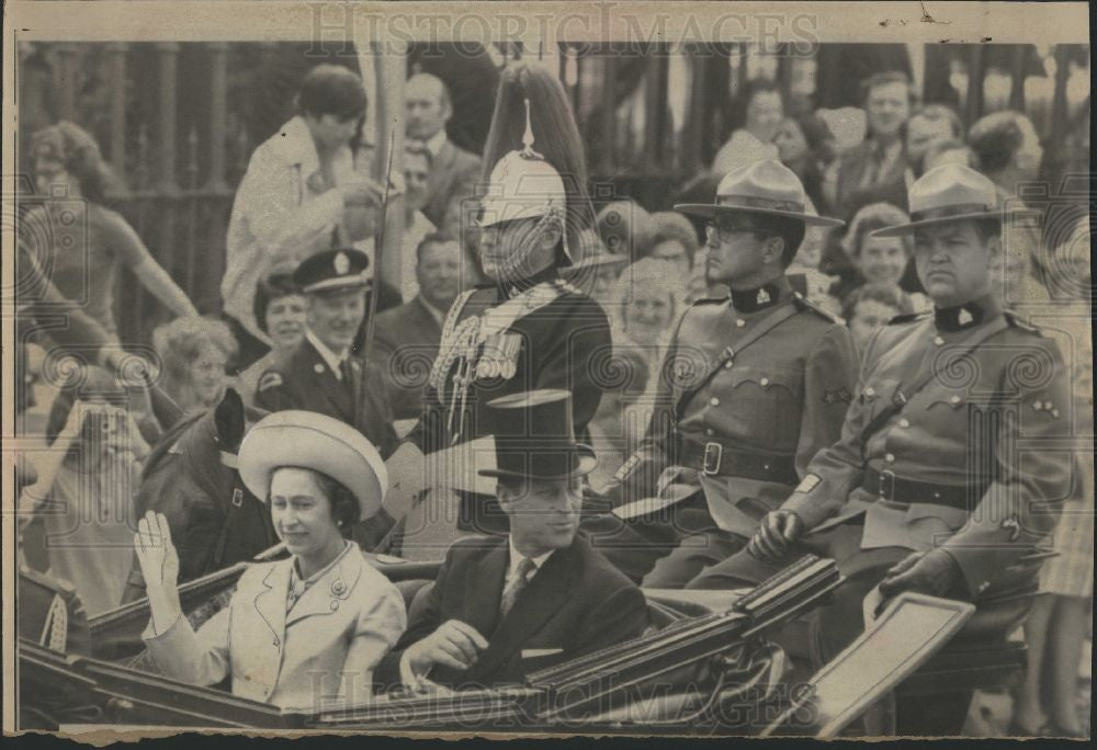 1973 Press Photo Queen Elizabeth Prince Philip - Historic Images