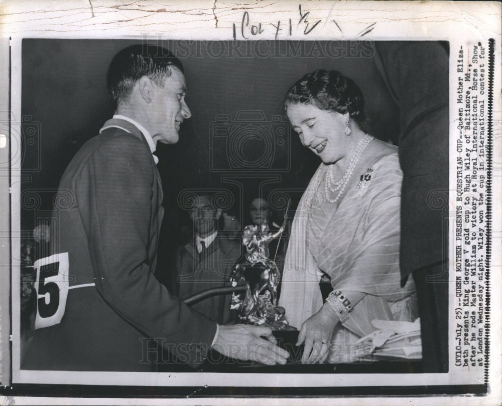 1958 Press Photo Queen Mother Elizabeth King George V - Historic Images