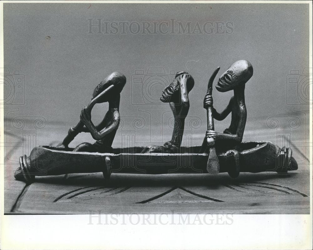 1979 Press Photo brass ghana ashanti africa - Historic Images