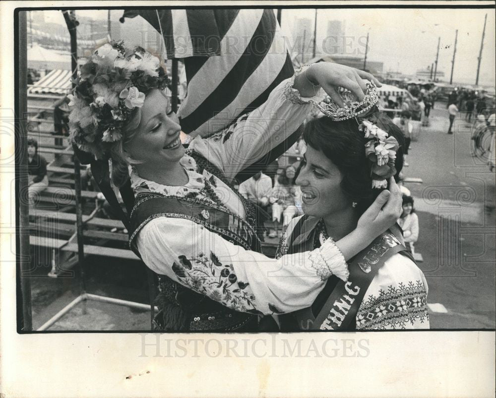 1975 Press Photo Patricia Rohacz Ethnic Festivals Queen - Historic Images