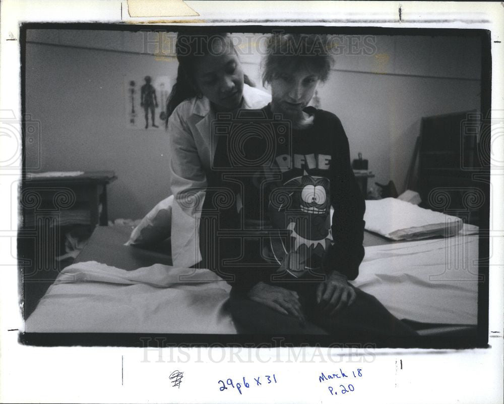 1990 Press Photo Kristen, Heritage Hospital - Historic Images