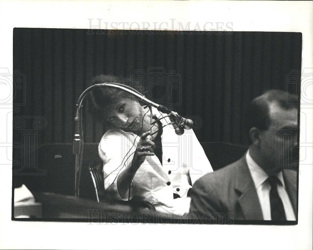 1990 Press Photo Vester Lee Mills Kristen Grauman trial - Historic Images
