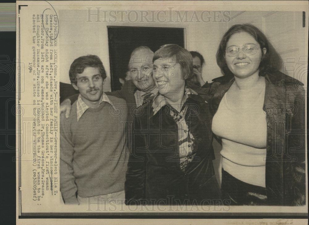 1974 Press Photo Ella T.Grasso Governor Connecticut - Historic Images